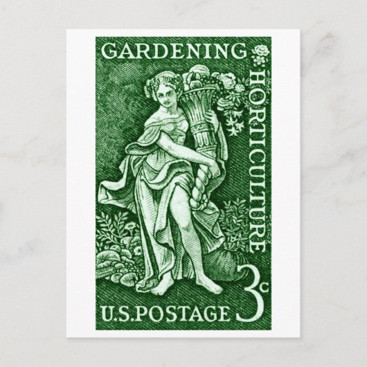 1958 Tuinbouw + Tuinbouwstempel Briefkaart (Voorkant)
