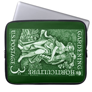 1958 Tuinieren + Tuinbouw Stempel Laptop Sleeve