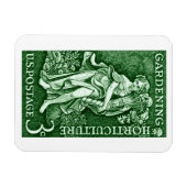 1958 Tuinieren + Tuinbouw Stempel Magneet (Horizontaal)