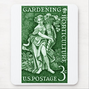1958 Tuinieren + Tuinbouw Stempel Muismat