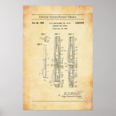 1958 US Patent 2844902 - Vulpen Pistol Poster (Voorkant)