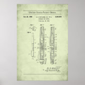 1958 US Patent 2844902 - Vulpen Pistol Poster (Voorkant)