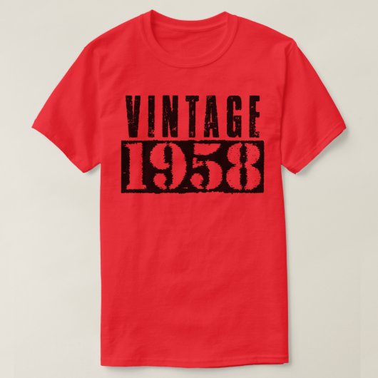  1958  Zwart Tekst T-shirt (Design voorkant)