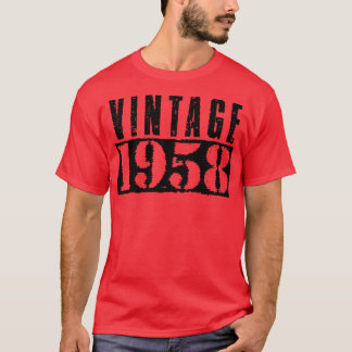  1958  Zwart Tekst T-shirt
