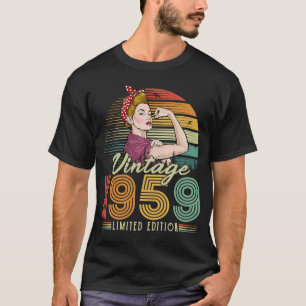  1959 1959 63e verjaardag 63 jaar oud t-shirt
