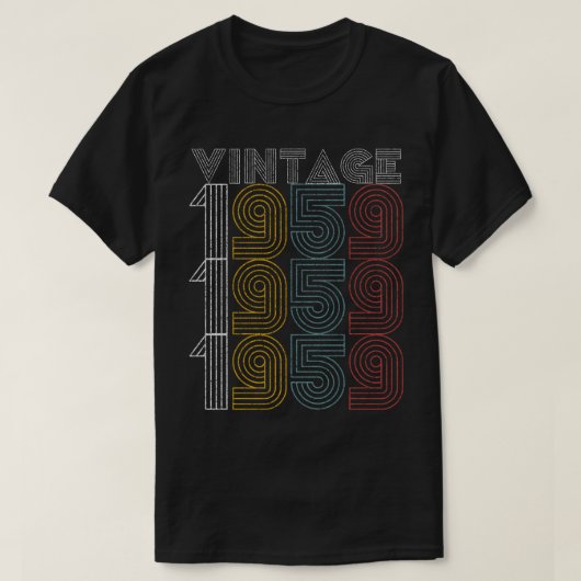 1959 60 jaar oude bruidjes t-shirt (Design voorkant)