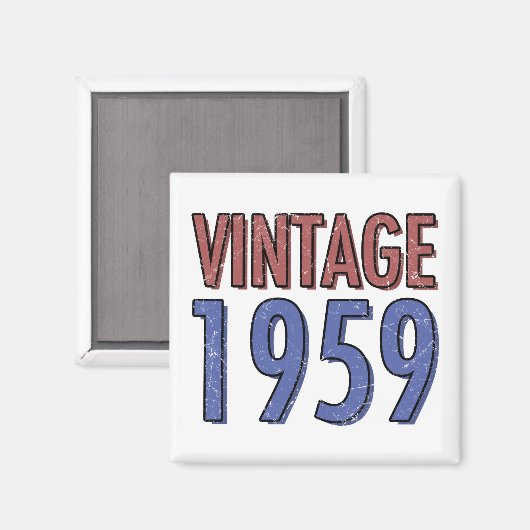  1959 60e verjaardag magneet (Voorkant / Achterkant)