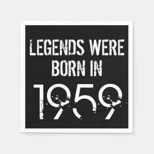 1959 60ste verjaardag jaar Papier servet