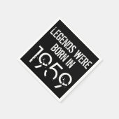 1959 60ste verjaardag jaar Papier servet (Hoek)