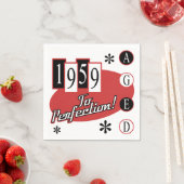 1959 60ste verjaardag Midden-eeuwse verkiezingen Servet (Insitu)