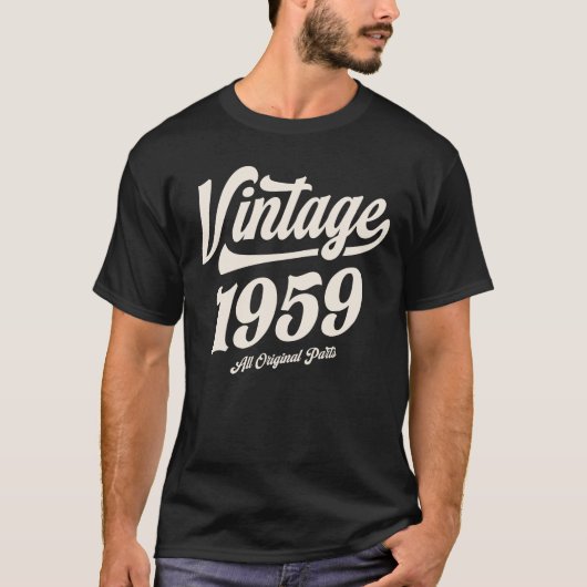 1959 65e Verjaardagscadeaus 65 Jaar Oud Mannen Vro T-shirt (Voorkant)