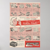 1959 Ben Franklin AD Poster (Voorkant)