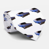 1959 Cadillac Blue Stropdas (Opgerold)