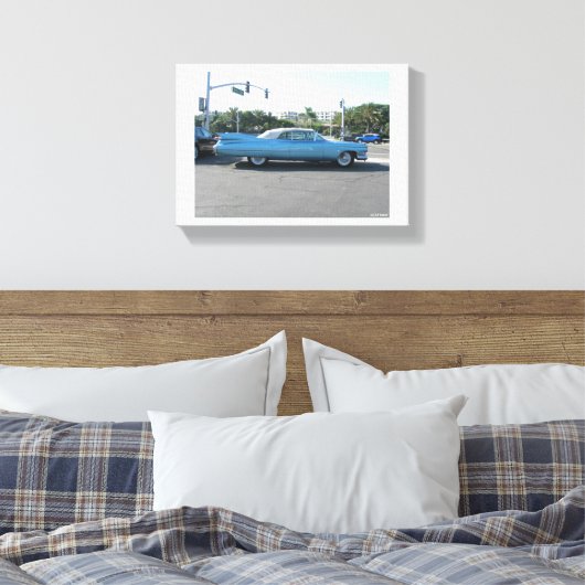 1959 Cadillac Canvas Afdruk (Insitu (Slaapkamer))