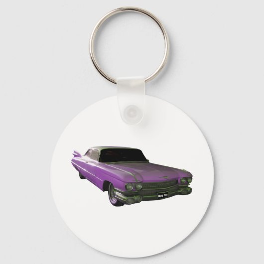 1959 Cadillac paars Sleutelhanger (Voorkant)