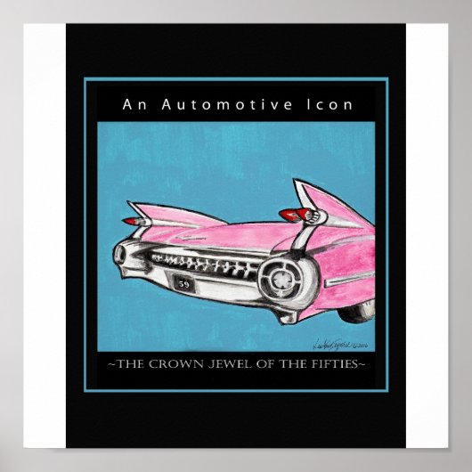 1959 Cadillac Poster (Voorkant)