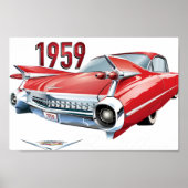 1959 Cadillac  Poster (Voorkant)