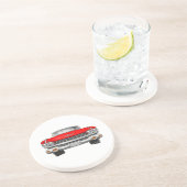 1959 Cadillac reeks 62 Zandsteen Onderzetter (Zijkant)