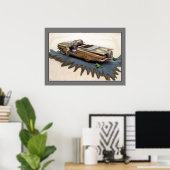 1959 Chevy Impala, junkyard Car, klassieke car, ar Poster (Thuiskantoor)