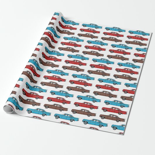 1959 Chevy Impala klassiek ontwerp van auto's Cadeaupapier (Uitgerold)