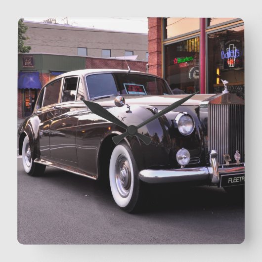 1959 Classic Rolls Royce Vierkante Klok (Voorkant)