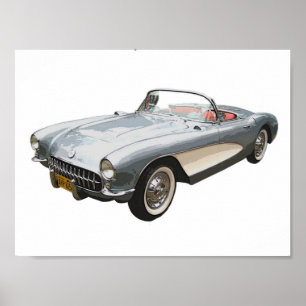 1959 Corvette cabriolet Poster
