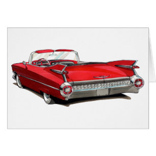 1959 de Rode Auto van Cadillac