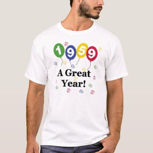 1959: een geweldige jaardag t-shirt (Voorkant)