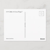 1959 Futuristische elektrische gitaar & auto Briefkaart (Achterkant)