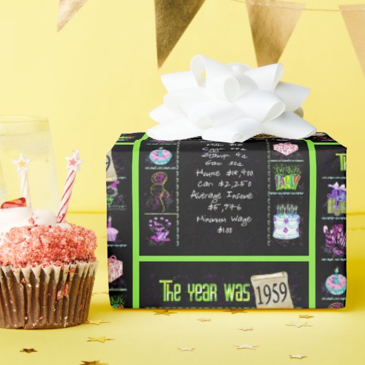 1959 Geboortejaar Trivia Cadeaupapier (Verjaardagsfeest)