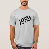 1959 Gelukkige 60e verjaardag T-shirt (Voorkant)