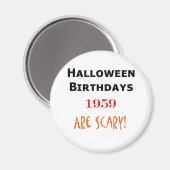 1959 Halloween Verjaardag Magneet (Voorkant / Achterkant)