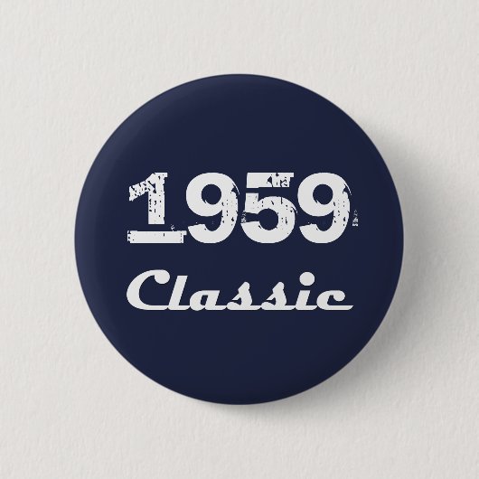 1959 Klassieke 60e verjaardagsviering Ronde Button 5,7 Cm (Voorkant)