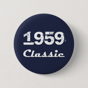 1959 Klassieke 60e verjaardagsviering Ronde Button 5,7 Cm