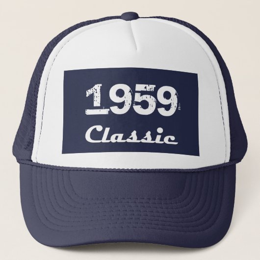 1959 Klassieke 60e verjaardagsviering Trucker Pet (Voorkant)