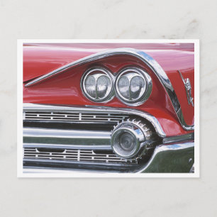  1959 Klassieke autogrillfoto Briefkaart