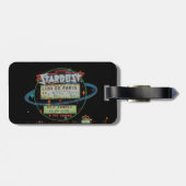 1959 Las Vegas Stardust Casino Hotel Neon Sign Bagagelabel (Achterkant horizontaal)