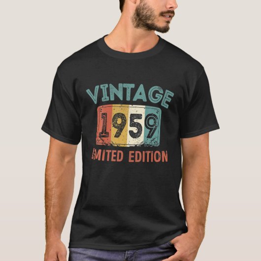  1959 Limited Edition 63 jaar oud 63th T-shirt (Voorkant)