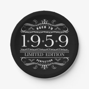 1959 Limited Edition Birthday Papieren Bordje