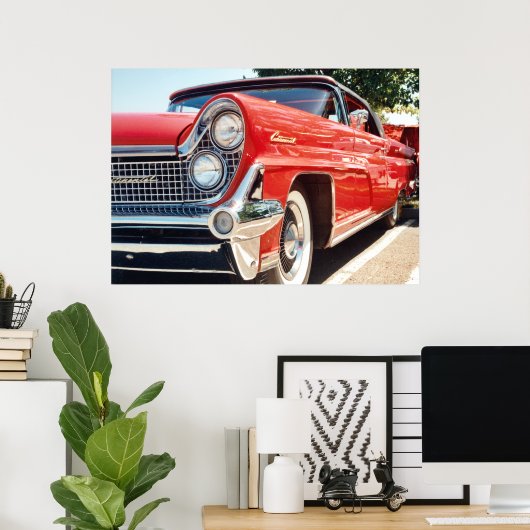 1959 Lincoln Continental Convertible Poster (Thuiskantoor)