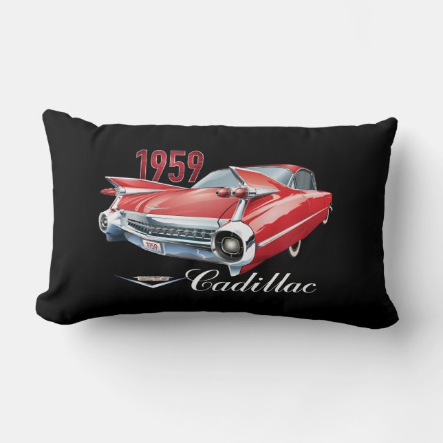 1959 Red Cadillac Classic Motor Car  Kussen (Voorkant)