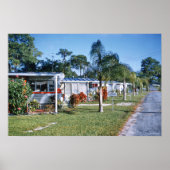 1959 Retro Trailer Park St. Petersburg Florida Poster (Voorkant)