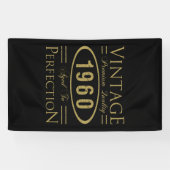  1960 - 60e verjaardag - Premium - kwaliteit Spandoek (Horizontaal)