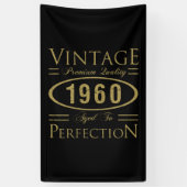 1960 - 60e verjaardag - Premium - kwaliteit Spandoek (Verticaal)