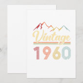 1960 61e verjaardag van de 61e verjaardag van de kaart (Voorkant / Achterkant)