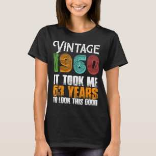 1960 63 jaar oud vaderlandslievendag t-shirt