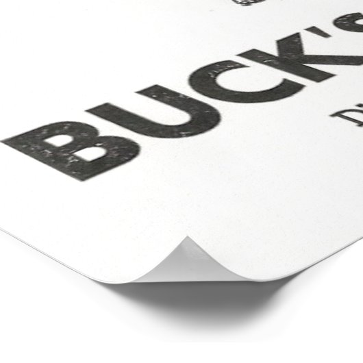 1960 Ad for Buck's Restaurant in Asheville, NC Poster (Hoek)