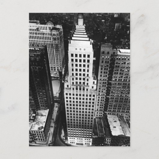 1960: An aerial view of a Chicago skyscraper Briefkaart (Voorkant)