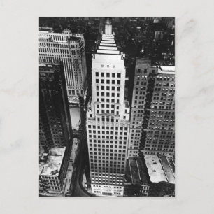 1960: An aerial view of a Chicago skyscraper Briefkaart