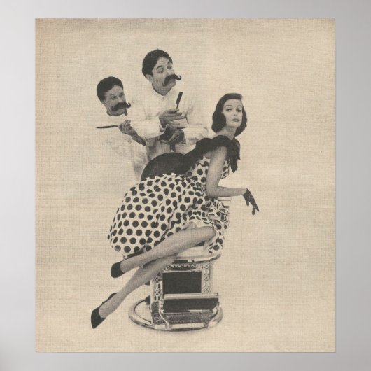 1960 Barber Shop Beauty Mode Poster (Voorkant)